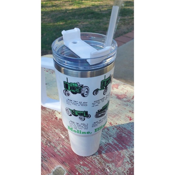 Tumbler Green 40 50 60 70 Series Tractors Stainless Steel 40 oz - Picture 3 of 3